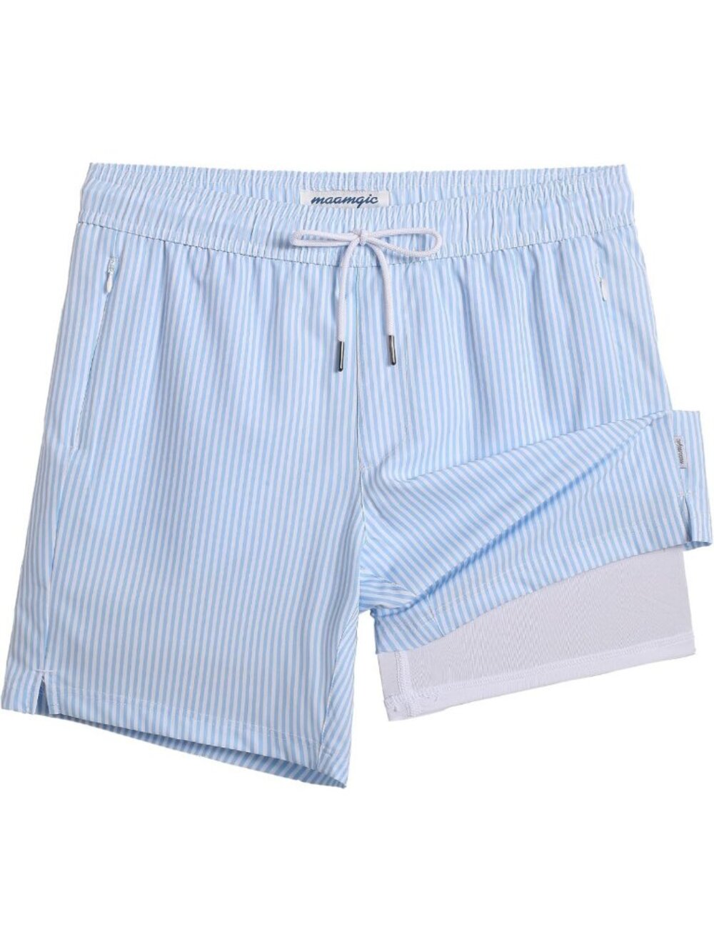 Men's 2-in-1 Swim Trunks & Board Shorts - Quick-Dry, 7-Inch Swim Suits